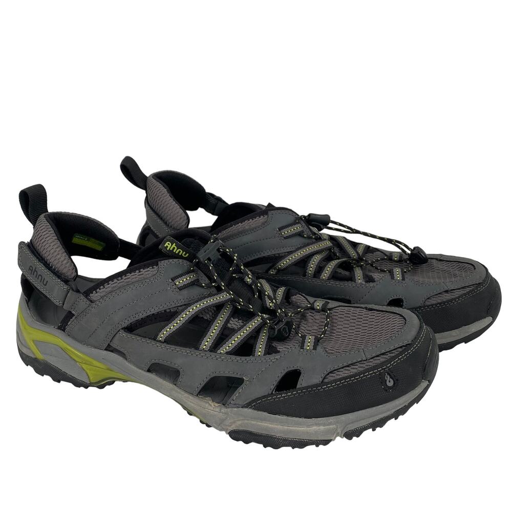 Ahnu Men's Grey Mesh Trail Hiking Sandals Sneakers Size 13